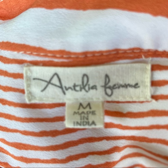•Antilia Femme• Sleeveless Striped Popover Blouse - Size Medium - Picture 2 of 7